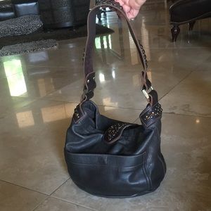 Tylie Malibu Brown Studded Purse